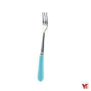 VJ102-18瓷柄不鏽鋼小叉-天空藍