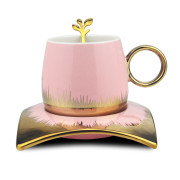 RR2HD-647C_輕奢描金咖啡杯碟-粉色
